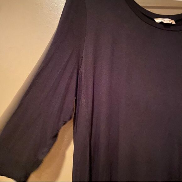 Misia Black 3/4 Sleeves Size 1X - Picture 7 of 8